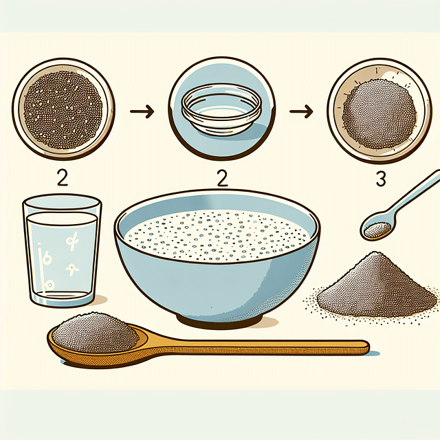 thickened chia seed mixture in a bowl