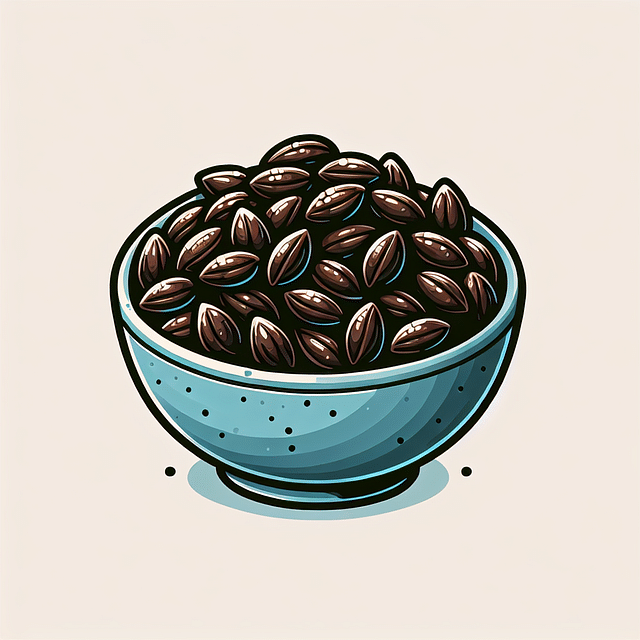 a bowl of roasted jackfruit seeds ready to eat