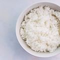 Cooked white rice