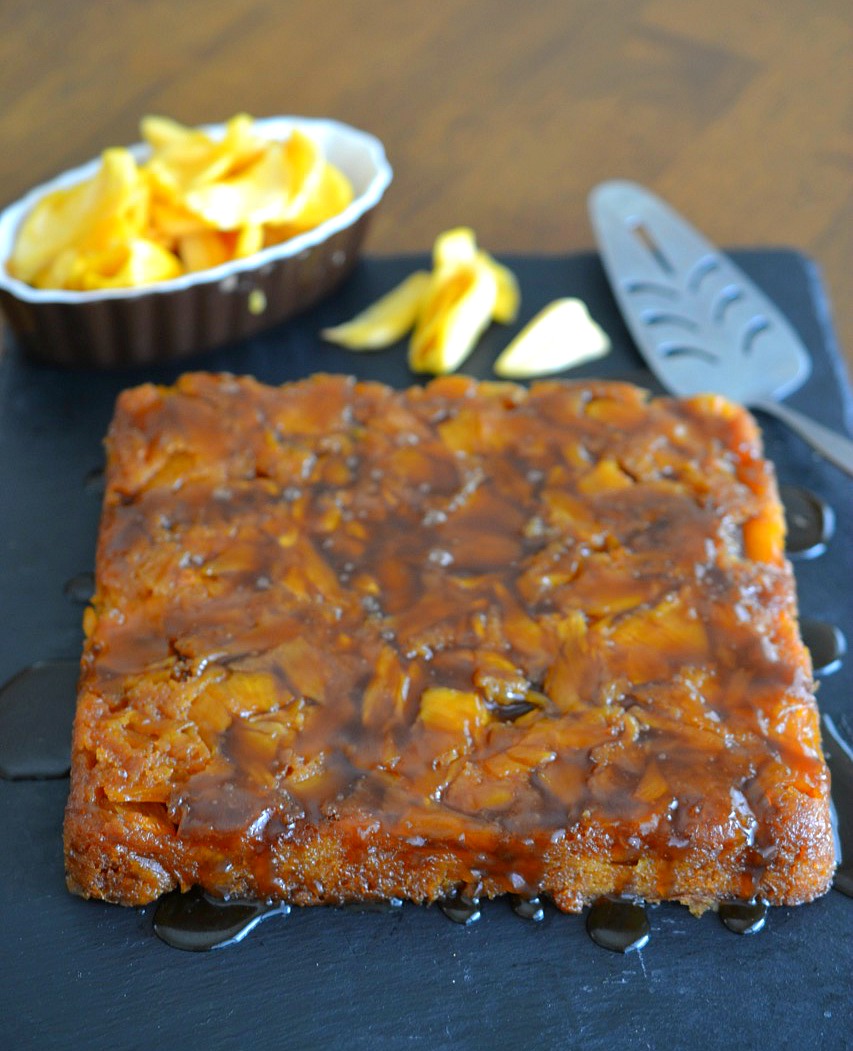 Jackfruit Upside-Down Cake dessert