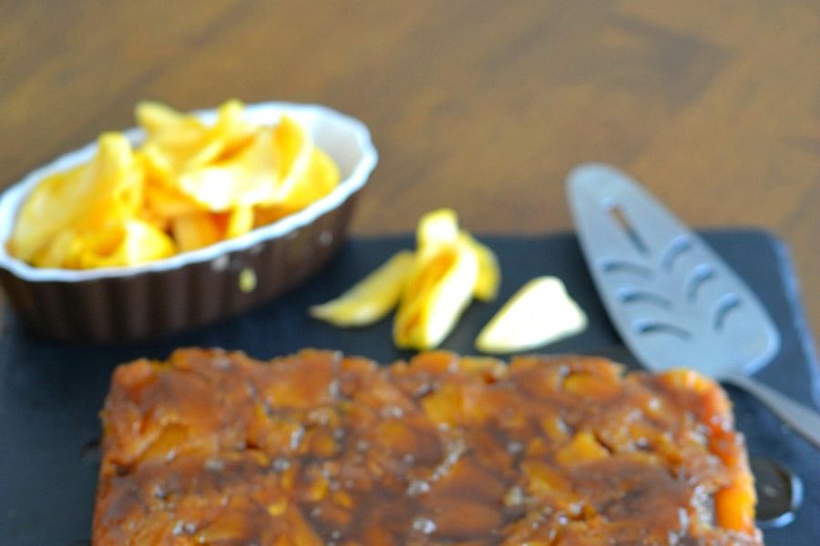 Jackfruit Upside-Down Cake dessert