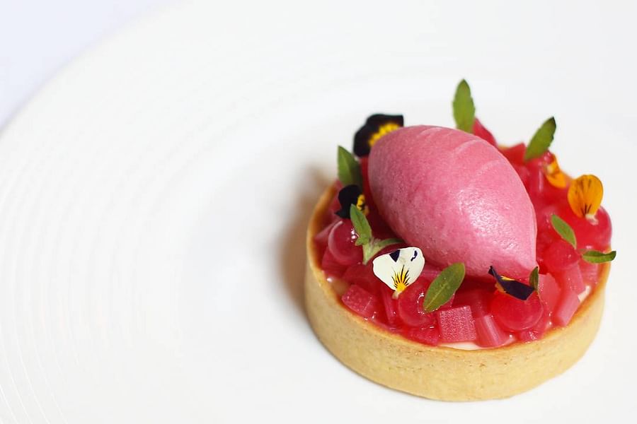 Rhubarb Custard Tart