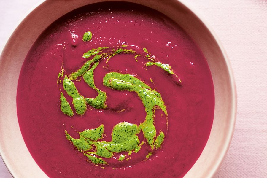 Rhubarb miso dressing