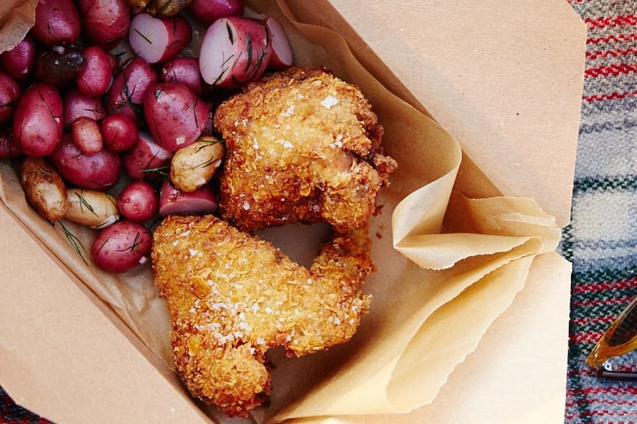 Rhubarb stuffed chicken recipe