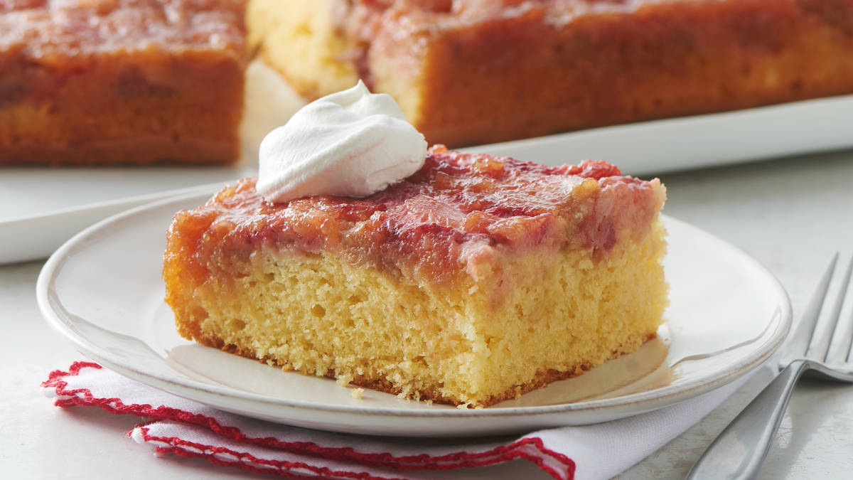 Rhubarb Upside-Down Cake
