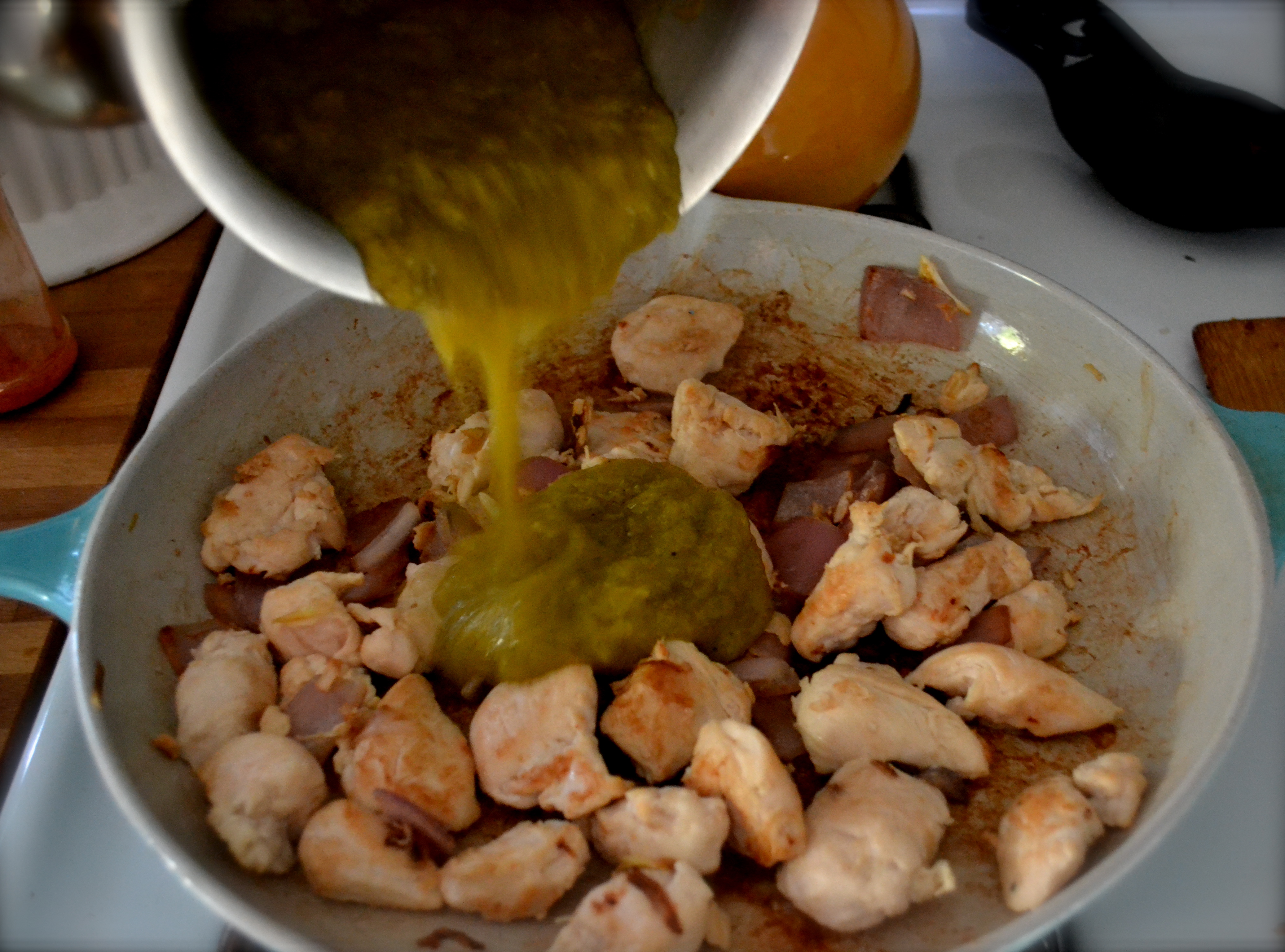 Braised Rhubarb Chicken