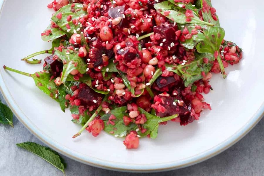 Rhubarb Beetroot Salad