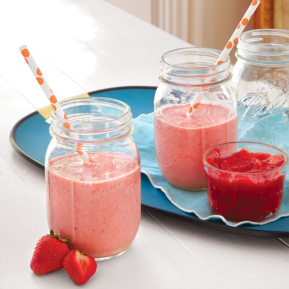 strawberries and rhubarb