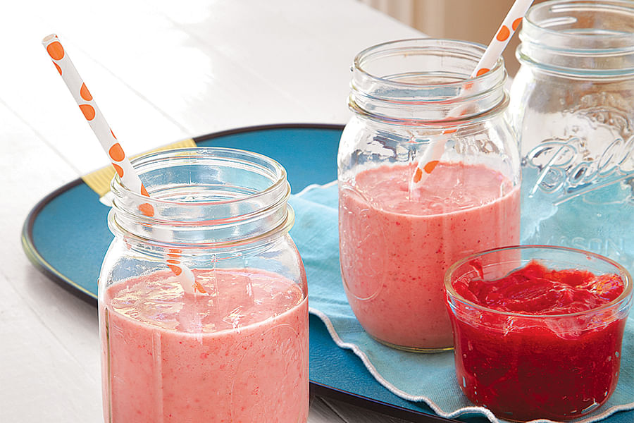 strawberries and rhubarb