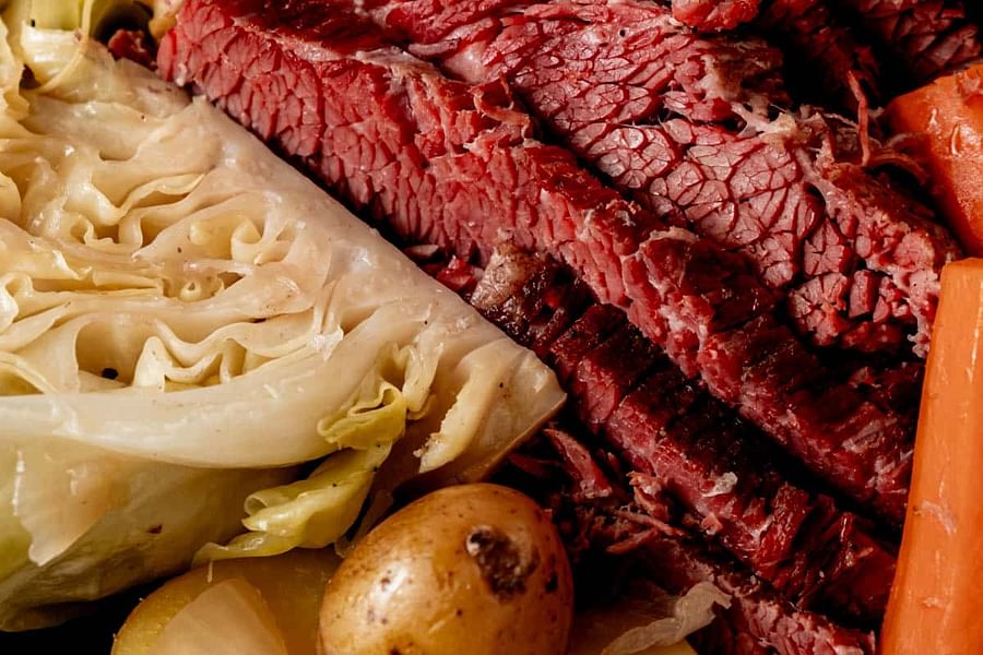 reverse seared corned beef