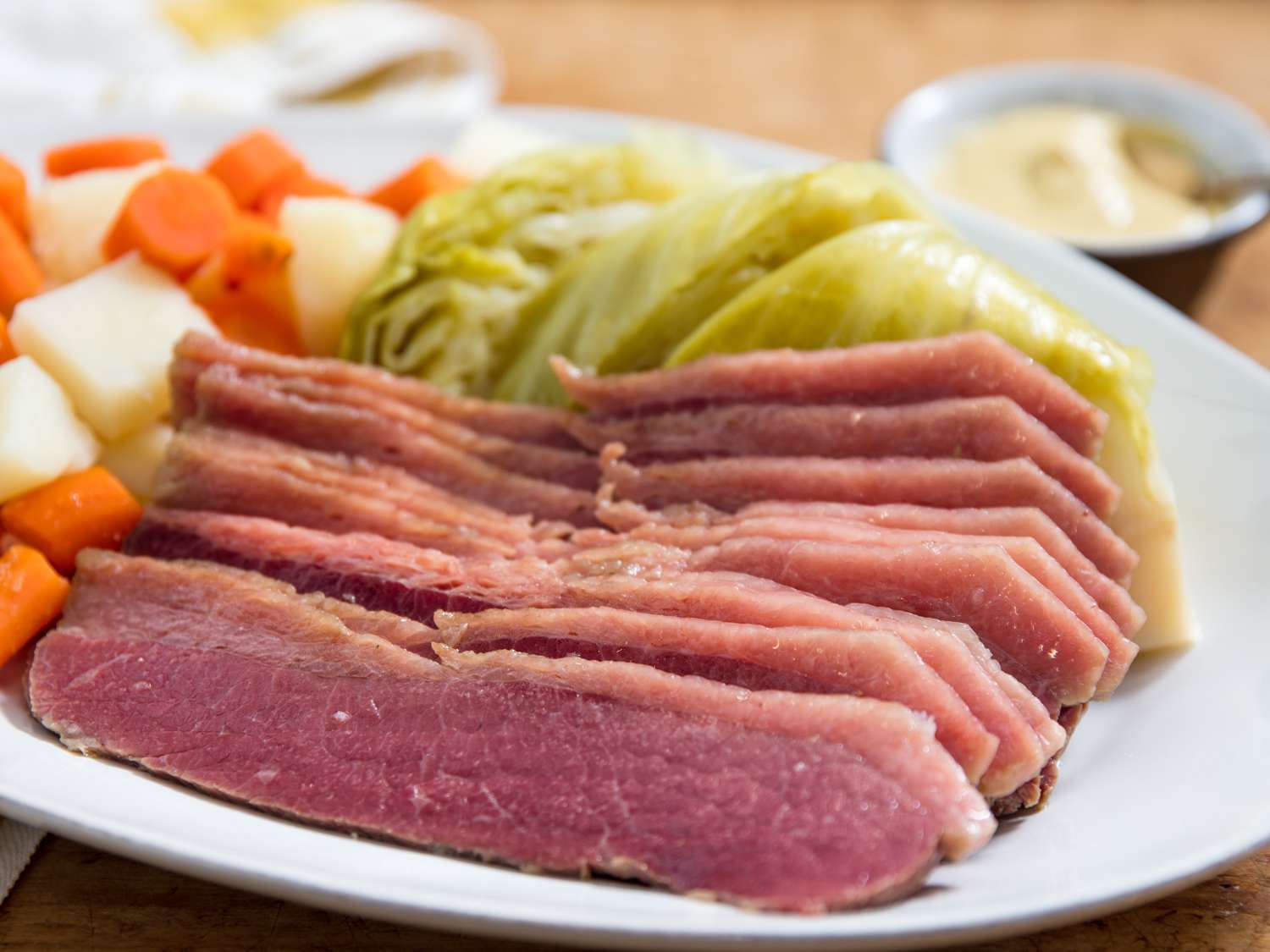 steamed corned beef