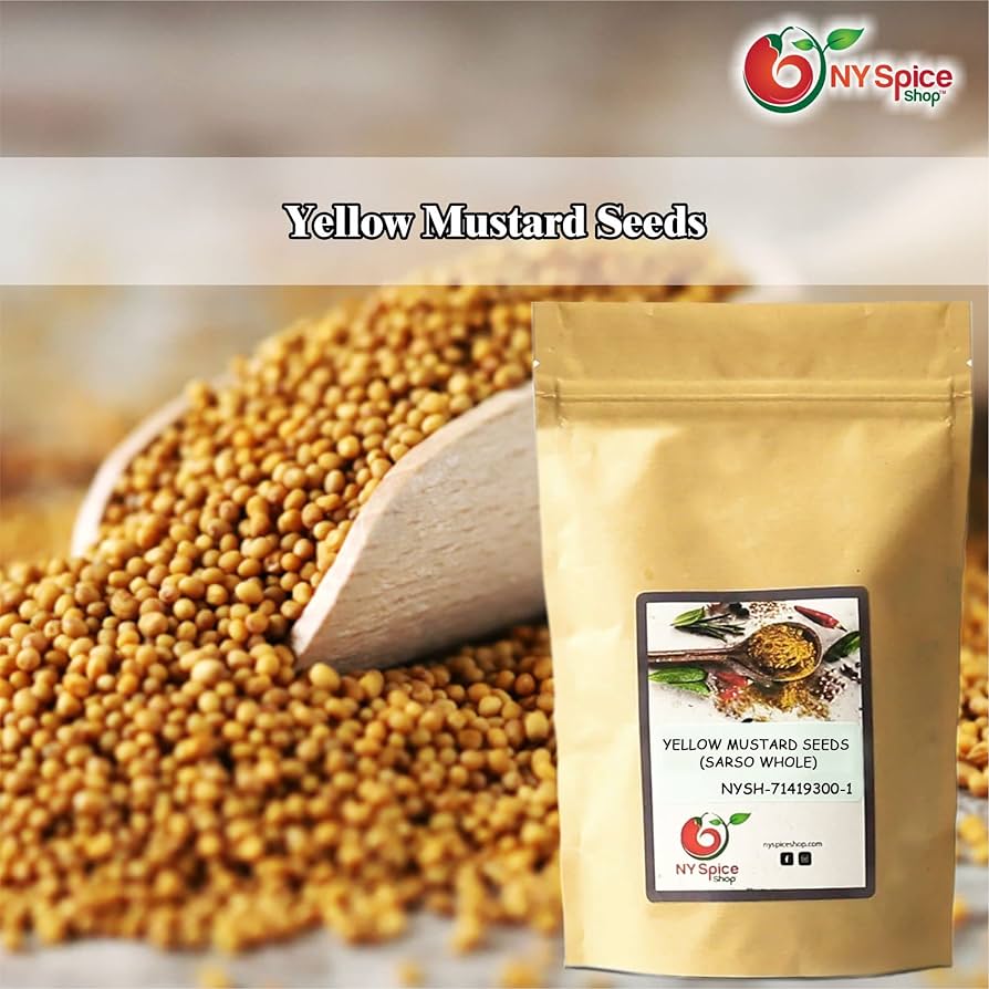 yellow mustard seeds spice