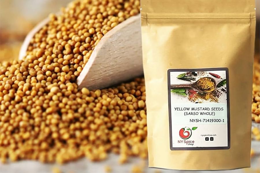 yellow mustard seeds spice