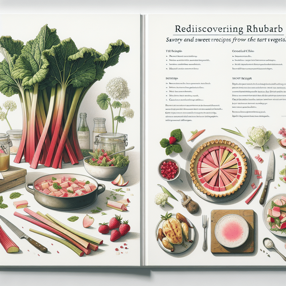 Rediscovering Rhubarb: Savory and Sweet Recipes for the Tart Vegetable