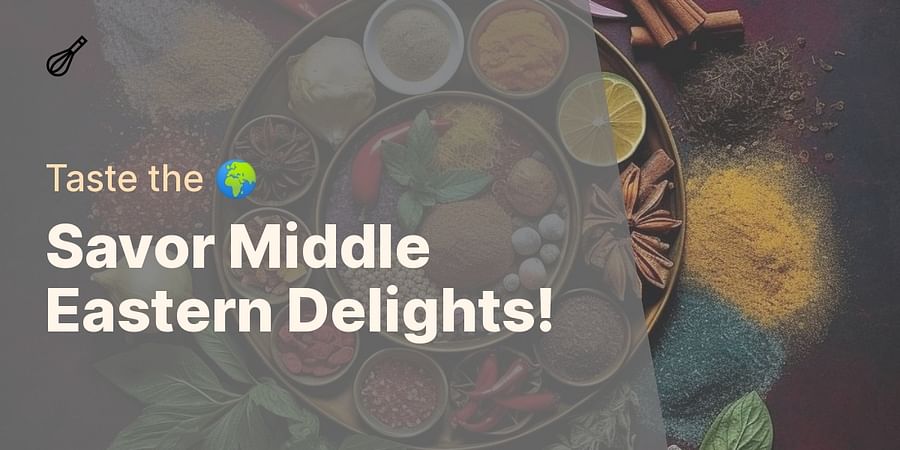 Savor Middle Eastern Delights! - Taste the 🌍
