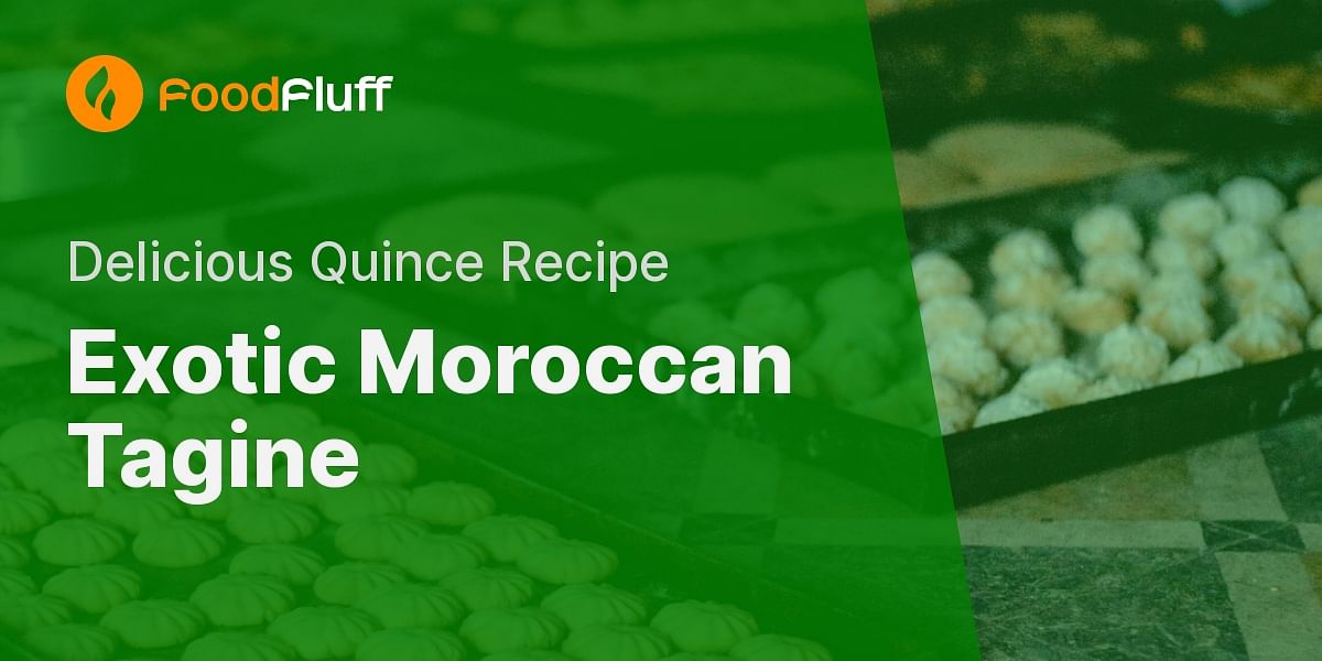 Moroccan Tagine with Quince Recipe Food Fluff